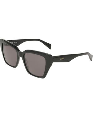 Liu Jo Lj829S 001 Sunglasses Acetate Squared Normal - Black