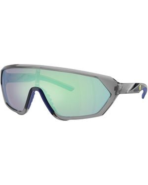 FERRARI SCUDERIA Fz6017U 524/7V Sunglasses Injected Pillow Mirrored - Green
