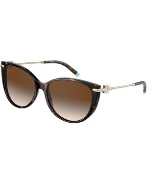 Tiffany & Co. Tf4178 80153B Sunglasses Acetate Cat Eye Normal Shaded - Black