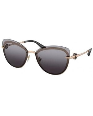 BVLGARI Bv6182B 20148G Outlet Sunglasses Metal Butterfly Shaded - Black