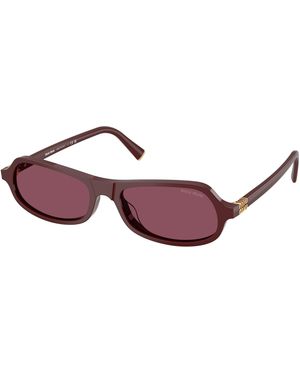 Miu Miu Mu B10Su 26L20Y Sunglasses Acetate Geometric Normal - Purple