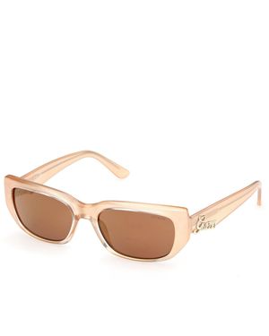 Guess Gu00306 44U Sunglasses Injected Bordeaux Squared Normal - Black