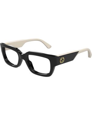 Gucci Gg1666O 005 Optical Frames Acetate Transparent Cat Eye - Black