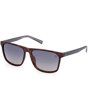 Timberland Tb9312 52D Sunglasses Injected Squared Polarized - Black