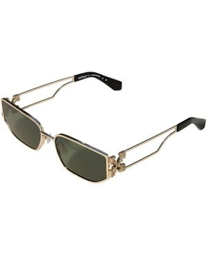 Off-White c/o Virgil Abloh Ow1027 Allen 7655 Sunglasses Metal Squared Normal - Black