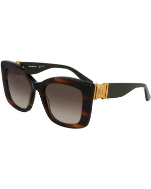 KARL LAGERFELD Kl6139S 212 Sunglasses Acetate Squared Normal Shaded - Black