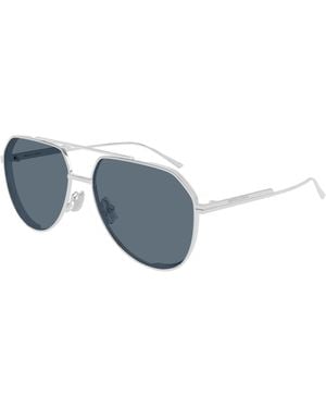 Bottega Veneta Bv1465S 003 Sunglasses Metal Pilot - Black