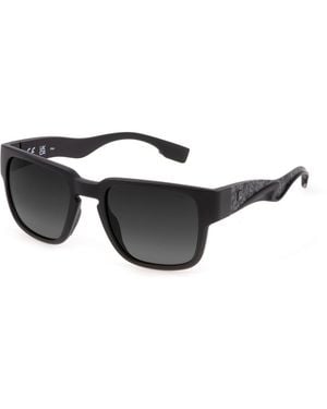 Fila Sfi463 U28P Sunglasses Injected Squared Polarized Shaded - Black
