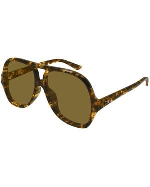 Chloé Ch0289S 006 Sunglasses Acetate Pilot - Black