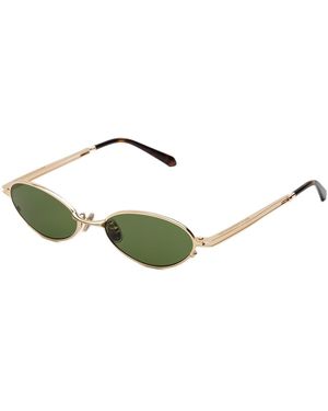 Retrosuperfuture Zo0 Luno Sunglasses Metal Geometric Normal - Black