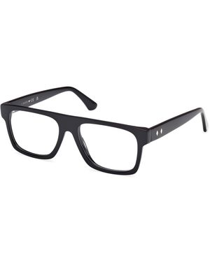 Web We5426 001 Optical Frames Acetate Squared Normal - Black