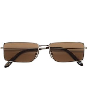 Retrosuperfuture Bm5 Chopper Marble Sunglasses Metal Squared Normal - Grey
