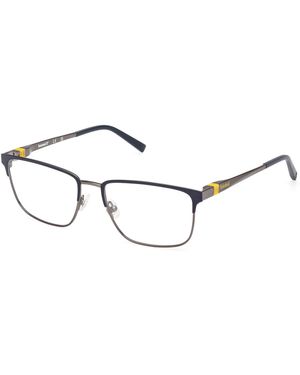 Timberland Tb50070 091 Optical Frames Metal Squared Normal - Black