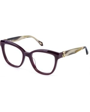 Just Cavalli Vjc128V 09X6 Optical Frames Acetate Butterfly - Black