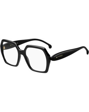 Etro 0088 807 Optical Frames Acetate Squared Normal - Black