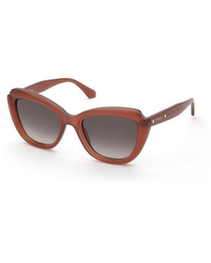 Twinset Stw069 09Y9 Sunglasses Acetate Butterfly Normal Shaded - Black