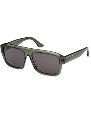 Gcds Gd0075 96A Sunglasses Acetate Smoke Squared Normal - Grey