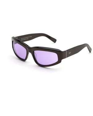 Retrosuperfuture D5O Motore Metallic Coco Sunglasses Acetate Wraparound Normal - Black