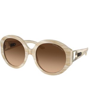 Ralph Lauren Rl8188Q 608474 Sunglasses Acetate Round Normal Nuanced - Black