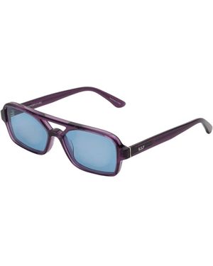 Retrosuperfuture Yar Vico Melanzana Sunglasses Acetate Squared Normal - Black