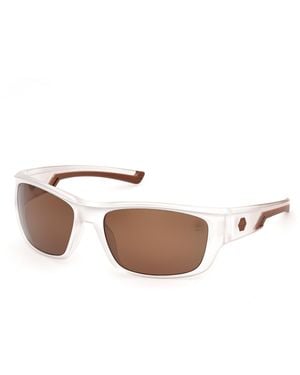 Timberland Tb00093 26H Sunglasses Injected Squared Polarized - Black