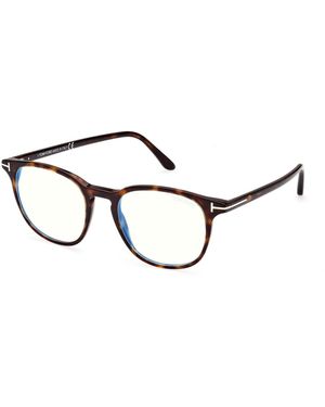 Tom Ford Ft5832-B 052 Optical Frames Acetate Round Normal - Black