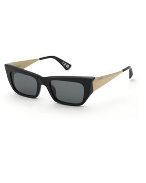 Nina Ricci Snr486 700Y Sunglasses Acetate Smoke Squared Normal - Black
