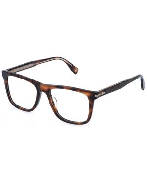 Police Vplr62 Grind 4 752 Optical Frames Acetate Squared - Black