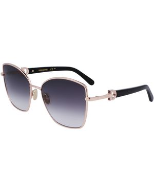 Ferragamo Sf312Sr 771 Sunglasses Metal Normal Normal - Black