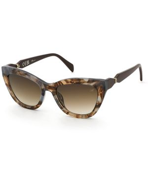 Blumarine Sbm240 0Am5 Sunglasses Acetate Butterfly Normal Nuanced - Black