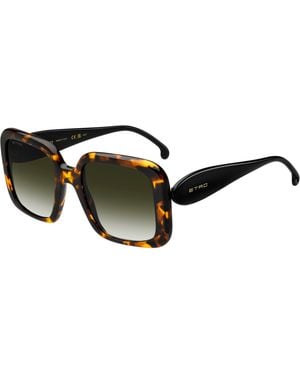Etro 0083/S Epz/9K Sunglasses Acetate Squared Normal Shaded - Black