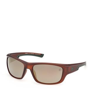Timberland Tb00093 49H Sunglasses Injected Squared Polarized - Black