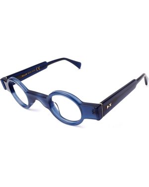 Xlab Goa Optical Frames Acetate Round Anti-Glare Antiriflesso - Blue