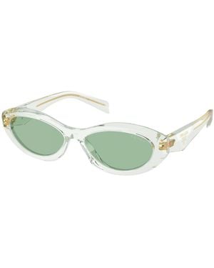 Prada Pr 26Zs 14R20E Sunglasses Acetate Geometric Normal - Green