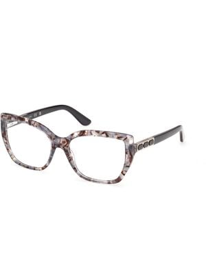 Guess Gm50055 20 Optical Frames Acetate Squared Normal - Black