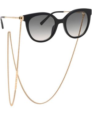 Chopard Ikch405 700 Sunglasses Acetate Smoke Pantos Anti-Glare Nuanced - Black