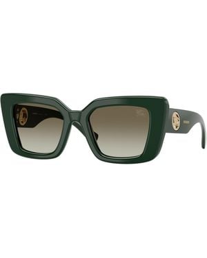 Burberry Be4476 42038E Sunglasses Acetate Cat Eye Normal Shaded - Green