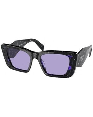 Prada Pr 08Ys 03V01O Sunglasses Acetate Butterfly Normal - Black