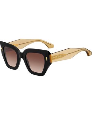 Etro 0010/S 71C/Ha Sunglasses Acetate Squared Normal Shaded - Black