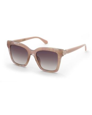 Twinset Stw096 01Ke Sunglasses Acetate Squared Normal Shaded - Black