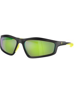 FERRARI SCUDERIA Fz6007U 504/8N Sunglasses Injected Geometric Normal Mirror - Green