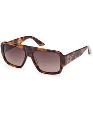 Gcds Gd0069 52F Sunglasses Acetate Squared Normal - Black