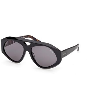 PUCCI Ep0258 01A Sunglasses Smoke Squared Normal - Black