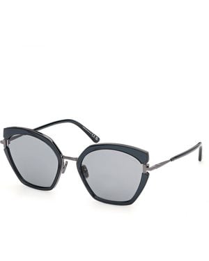 Tom Ford Ft1419 Dana-02 87A Sunglasses Injected Smoke Butterfly Normal - Black