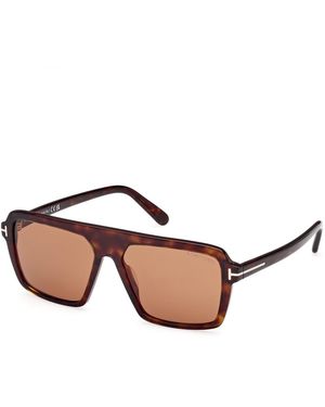 Tom Ford Ft1176 Vincent 52E Sunglasses Acetate Pilot Normal - Black