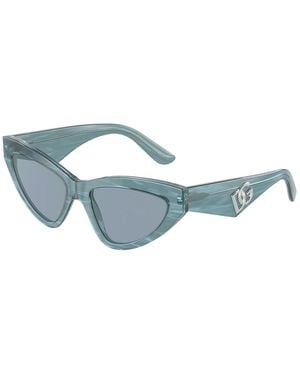 Dolce & Gabbana Dg4439 3406E3 Sunglasses Acetate Cat Eye Normal - Blue
