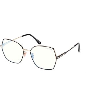 Tom Ford Ft5876-B 028 Optical Frames Metal Butterfly Normal - Black