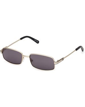 adidas Or0138 32A Sunglasses Metal Smoke Squared Normal - Black