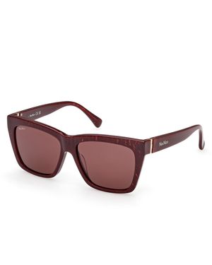 Max Mara Mm0193 71S Sunglasses Acetate Squared Normal - Black