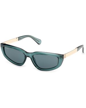 MAX&Co. Mo0125 96N Sunglasses Injected Cat Eye Normal - Green